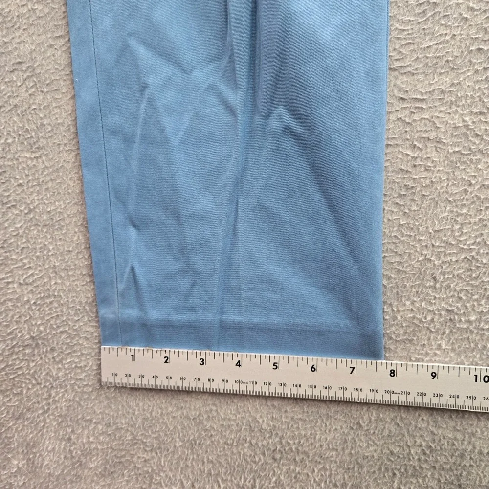 J Crew Men Pants 31x32‎ Blue Chino Bowery Urban Slim Pockets Cotton Mid Rise